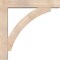 Ekena Millwork Thorton Block Smooth Bracket w/ Offset Brace, Douglas Fir, 7 1/2"W x 44"D x 44"H BKT0806X44X44THR05SDF - alternate 3